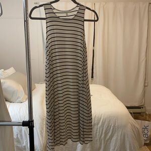 Black and white striped women’s sundress size s